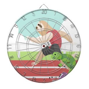 Schlepprennen Dartscheibe