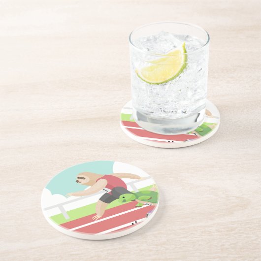 Schlepprennen Getränkeuntersetzer (Seite)