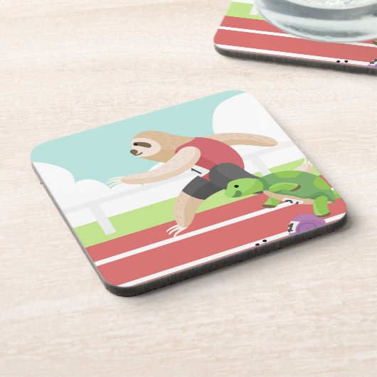 Schlepprennen Getränkeuntersetzer (Linke Seite)