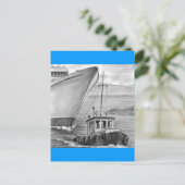 Schleppschiff Postkarte (Stehend Vorderseite)