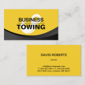 Schleppservice Schlepphaken Logo Modernes Schwarz Visitenkarte (Vorne/Hinten)