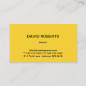 Schleppservice Schlepphaken Logo Modernes Schwarz  Visitenkarte (Rückseite)