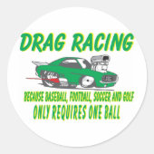 Schleppsport 1 runder aufkleber (Vorderseite)