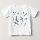 Schleppvögel Baby T-shirt (Vorderseite)