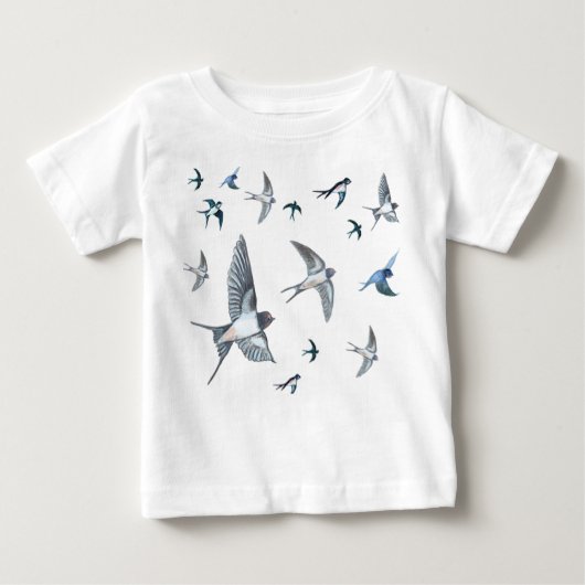 Schleppvögel Baby T-shirt (Vorderseite)