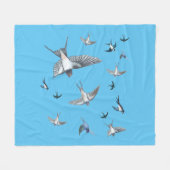 Schleppvögel Fleecedecke (Vorderseite (Horizontal))
