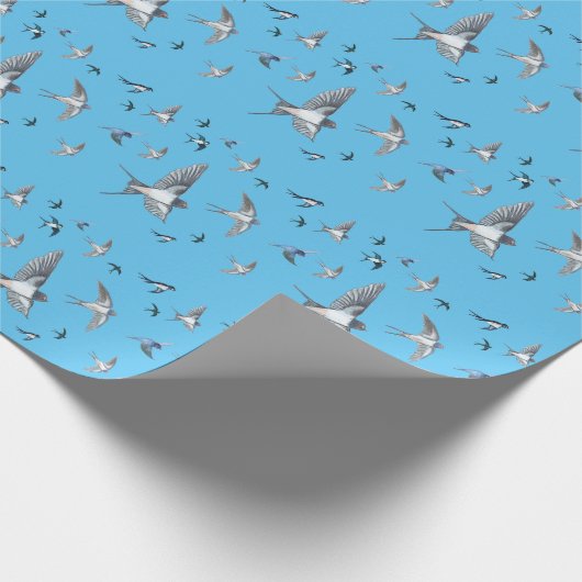 Schleppvögel Geschenkpapier (Ecke)