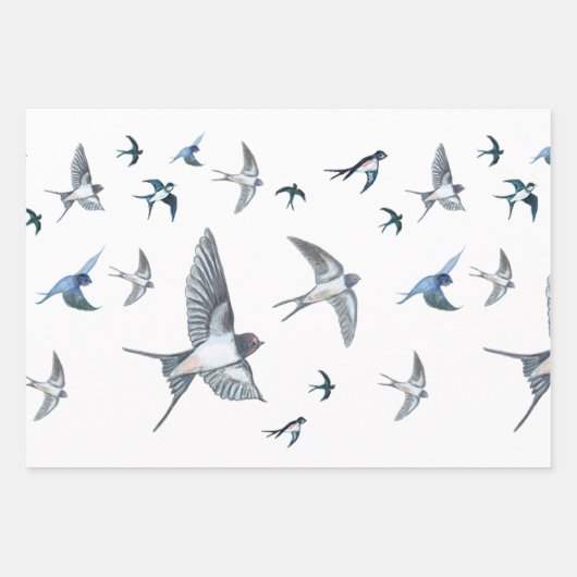 Schleppvögel Geschenkpapier Set (Vorderseite 3)