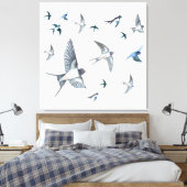 Schleppvögel Leinwanddruck (Insitu (Schlafzimmer))