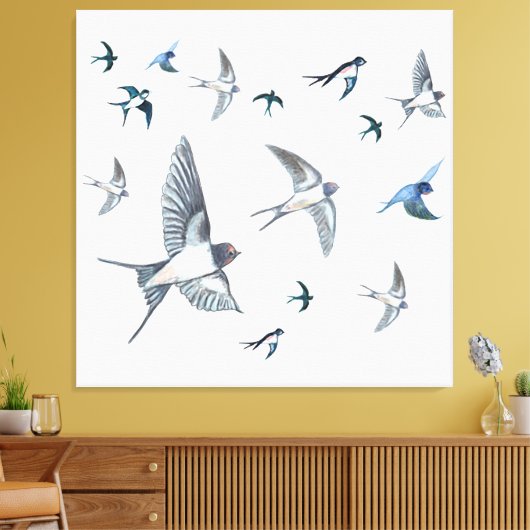  Schleppvögel  Leinwanddruck (Insitu (Wohnzimmer))