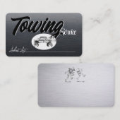 Schleppvorlage Mighty, 3,5" x 2,5" Geschäftswagen Visitenkarte (Vorne/Hinten)