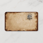 Schleppwagen Auto Visitenkarte (Rückseite)