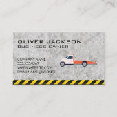 Schleppwagen | Konkreter Hintergrund Visitenkarte (Vorderseite)