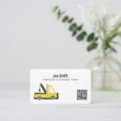 Schleppwagen - Maßgeschneiderte QR Visitenkarte (Stehend Vorderseite)