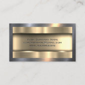 Schleppwagen | Metallisch | Steel Shine Visitenkarte (Rückseite)