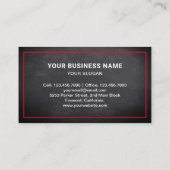 Schleppwagen mit schwarzem Rollkarton Visitenkarte (Rückseite)