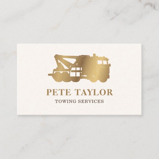 Schleppwagen Visitenkarte (Vorderseite)