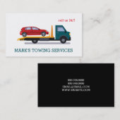 Schleppwagen-Visitenkarte Visitenkarte (Vorne/Hinten)