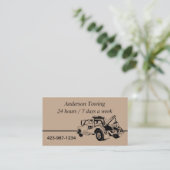 Schleppwagen-Visitenkarte Visitenkarte (Stehend Vorderseite)