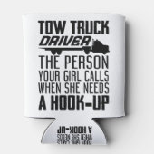 Schleppwagenfahrer die Person, die Ihr Mädchen anr Dosenkühler (Rückseite)