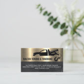 Schleppzug und Hook | Metallisches Gold-Marmor Visitenkarte (Stehend Vorderseite)