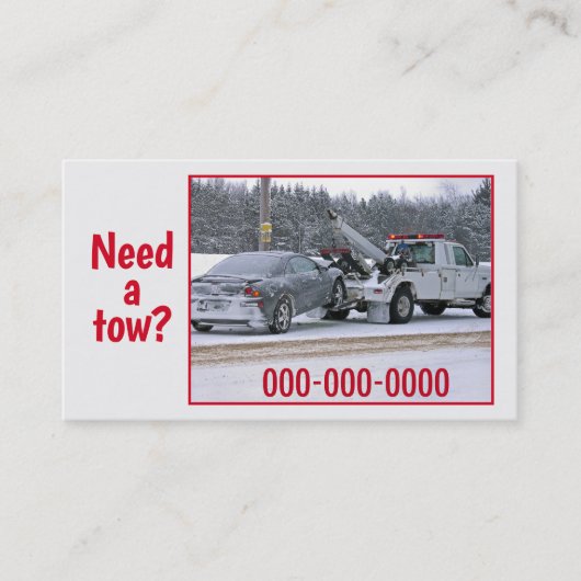 Schleppzug Visitenkarte (Vorderseite)