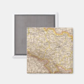 Schlesien Atlas Karte Magnet (Vorderseite/Rückseite)