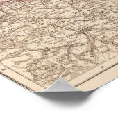 Schlesien Atlas Karte Poster (Ecke)