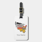 Schleswig-Holstein Deutschland Bundesstaatlicher S Gepäckanhänger (Vorderseite vertikal)