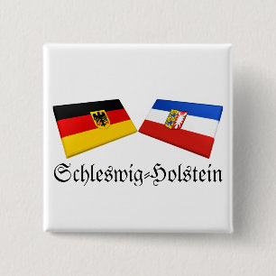 Schleswig-Holstein, Deutschland Flaggen-Fliesen Button