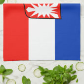 Schleswig-Holstein Flagge Küchentuch (Gefaltet)