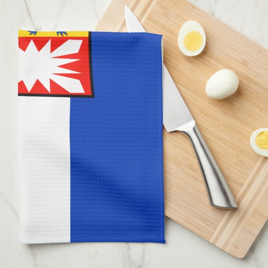 Schleswig-Holstein Flagge Küchentuch (Viertel Falte)