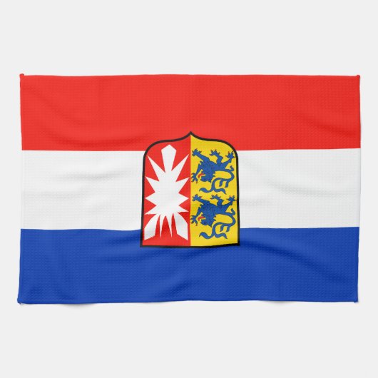 Schleswig-Holstein Flagge Küchentuch (Horizontal)