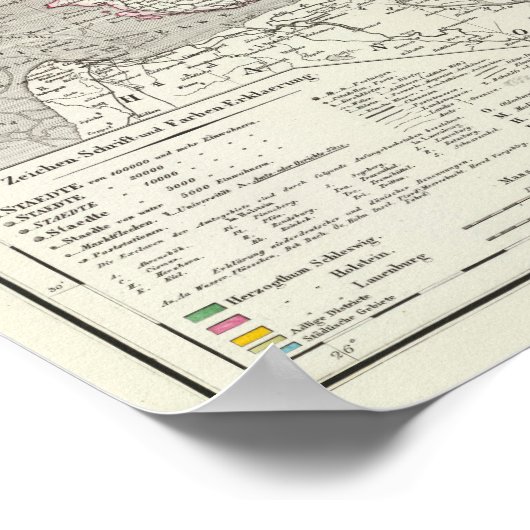 Schleswig, Holstein, Lauenburg Poster (Ecke)