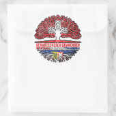 Schleswig-Holstein Schweiz Baum Runder Aufkleber (Tasche)