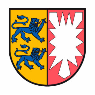 Schleswig-Holstein Wappen Freistehende Fotoskulptur
