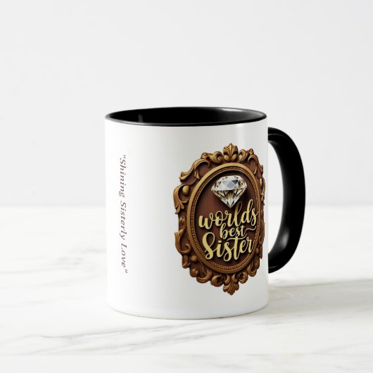 "Schleuderende Diamant-Liebe" Tasse (VorderseiteRechts)