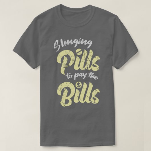 Schleudertabletten zur Bezahlung der Rechnungen fü T-Shirt (Design vorne)