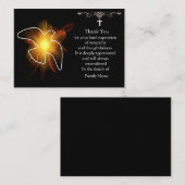 Schleudertaube nach Beerdigung Danke, Karten (Vorne/Hinten)