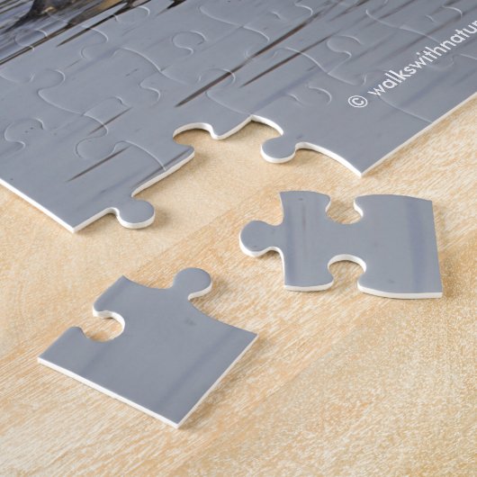 Schleuse der gemeinsamen Merganser-Enten am Slough Puzzle (Seite)