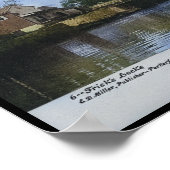 Schleuse-Haus "Frick's Locks Schuylkill Canal" Poster (Ecke)