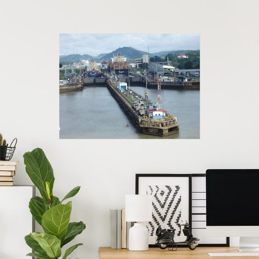 Schleuse Panama Canal Poster (Heimbüro)