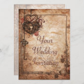 Schleuse und Einladung zur Hochzeit (Vorne/Hinten)