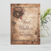 Schleuse und Einladung zur Hochzeit (Stehend Vorderseite)