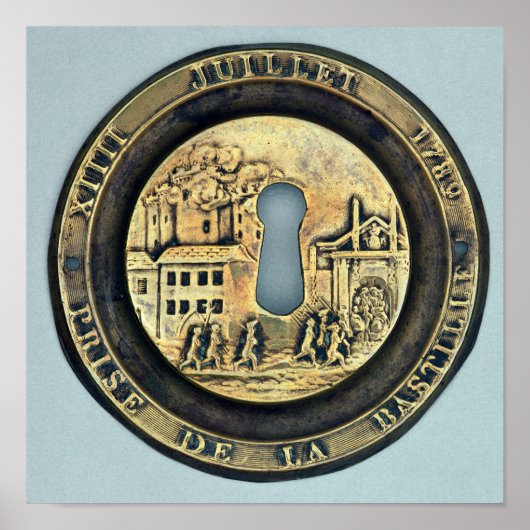 Schleuse zur Darstellung der Belagerung der Bastil Poster (Vorne)