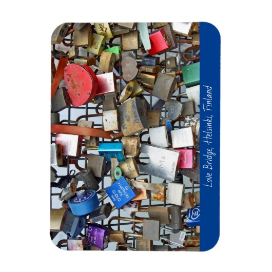 Schleusen der Liebe Helsinki Magnet (Vertikal)