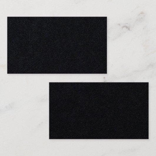 Schlicht 3,5 Zoll x 2 Zoll Premium, 130 lb Schwarz Visitenkarte (Vorne/Hinten)