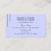 Schlicht Baby Blue Modern einfach und Beruflich Visitenkarte (Rückseite)