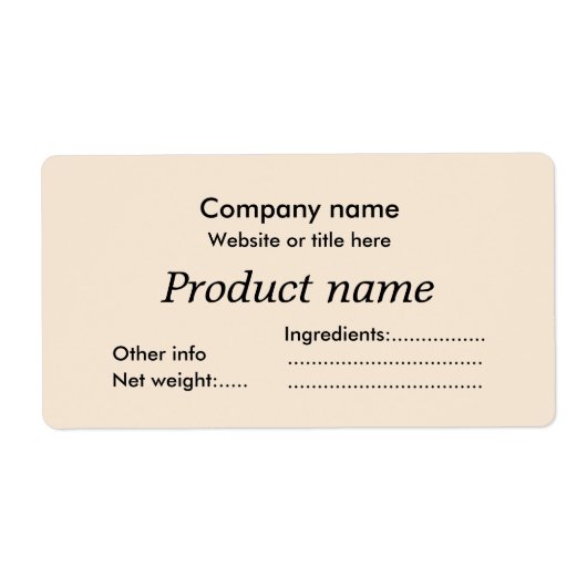 schlicht beige-minimalistisch (Vorne)