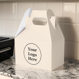 schlicht beige-minimalistisch geschenkschachtel